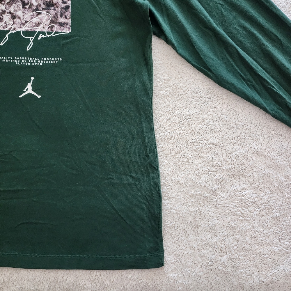 Nike Air Jordan L/S T-Shirt, Men's Size XL, EUC - Noble Green - Picture 3 of 12